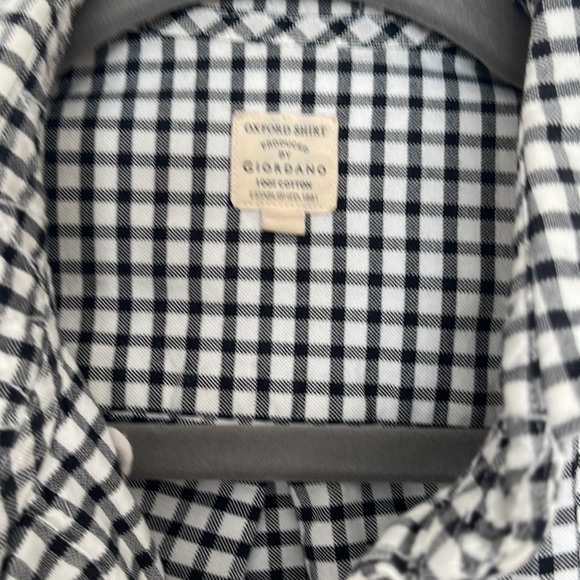 Oxford shirt button down black and white - Picture 4 of 7